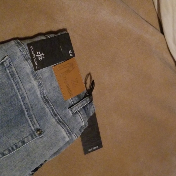 ZLZ Mens Denim Skinny Jeans - Picture 2 of 3